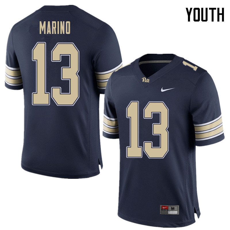 Youth #13 Dan Marino Pittsburgh Panthers College Football Jerseys Sale-Home Blue